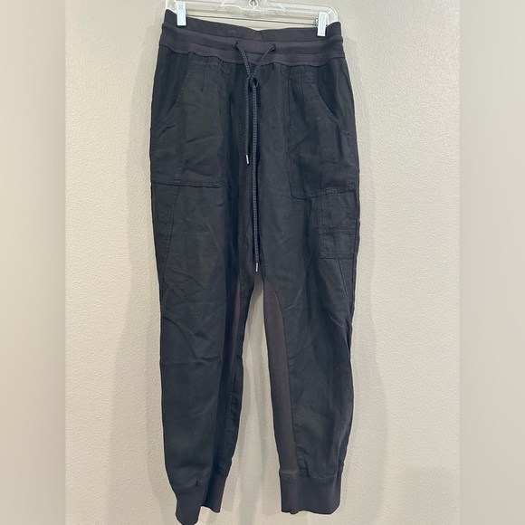 Anthropologie Black Jogger Sweatpants with Elastic Cuffs - Picture 1 of 4